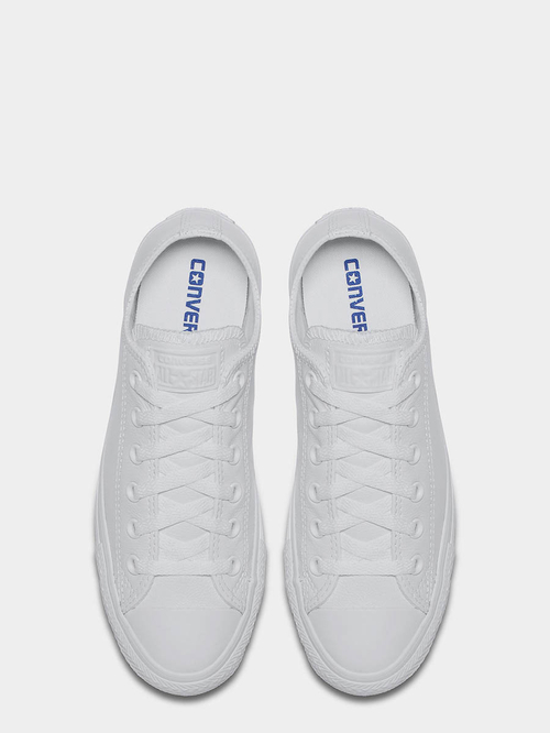 Buy Chuck Taylor All Star Solid Leather Sneakers White For Men Styli UAE