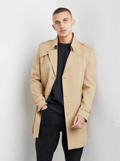 Khaki longline blazer shop