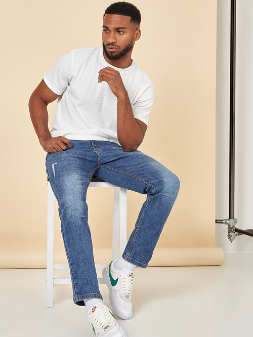 Ripped jeans with darts cheap