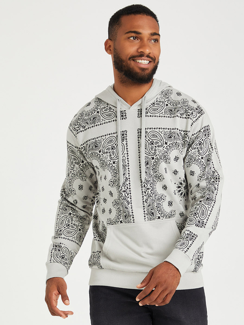 Mens paisley hoodie hot sale