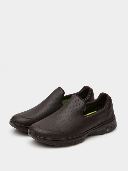 Buy Go Walk 4 Slip On Shoes Brown For Men Styli UAE