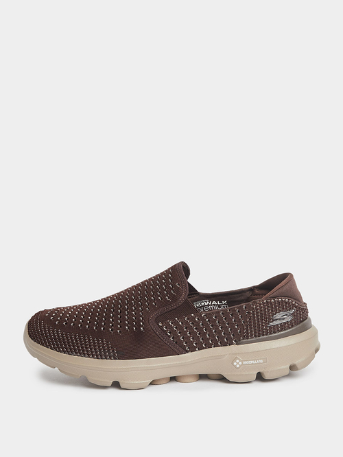 Buy Go Walk Premium Slip On Brown For Men Styli UAE