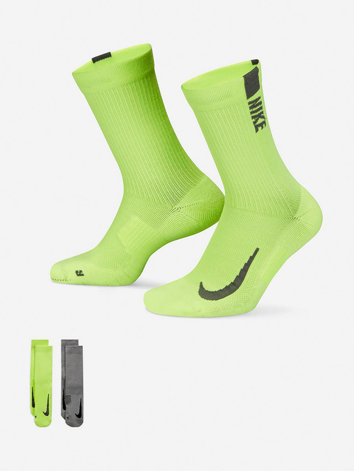Buy Pack of 2 Multiplier Crew Socks Multi For Men Styli Saudi