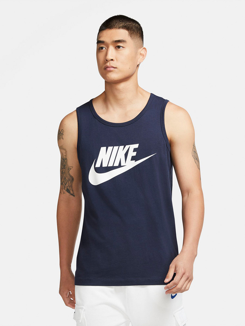 Navy blue nike tank top shop