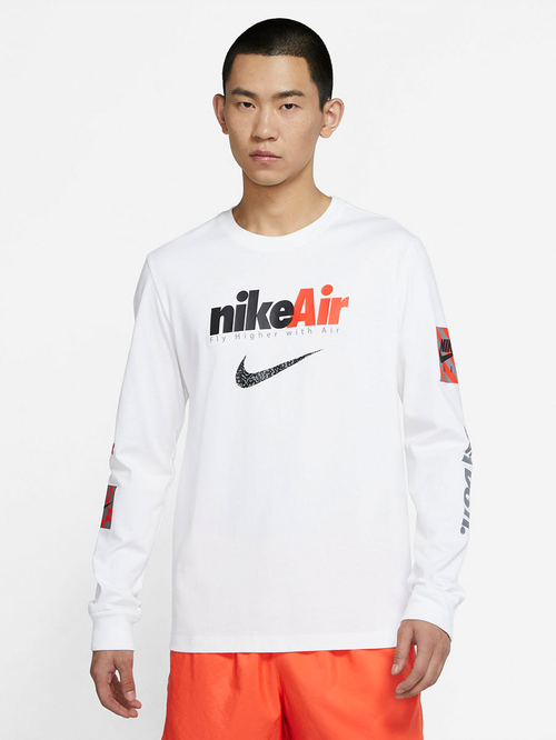 Buy NSW Swoosh Air GX Long Sleeves T Shirt White For Men Styli Saudi