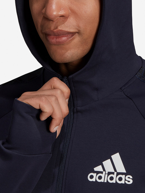 Buy Front Zip Closure Activewear Hooded Jacket with Pocket Detail Black For Men Styli Kuwait