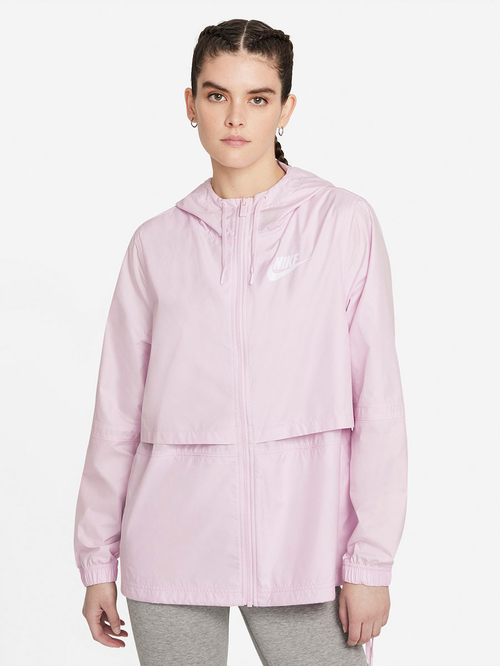 Nike woven jacket pink discount