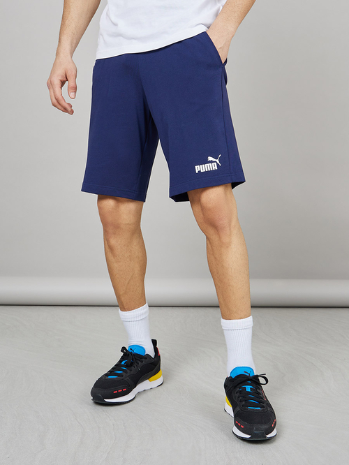 Navy blue puma shorts clearance