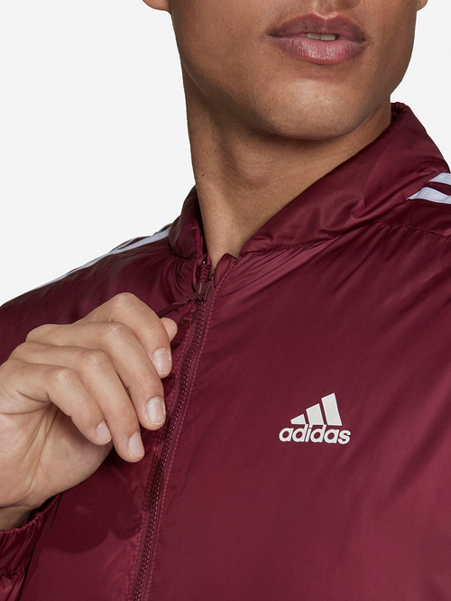 Maroon adidas jacket mens hot sale
