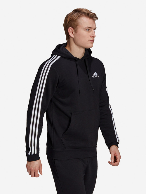 Striped adidas hoodie deals