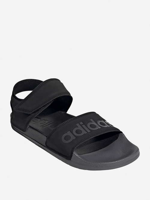 Buy Adilette Sandals with Velcro Strap Black For Men Styli UAE