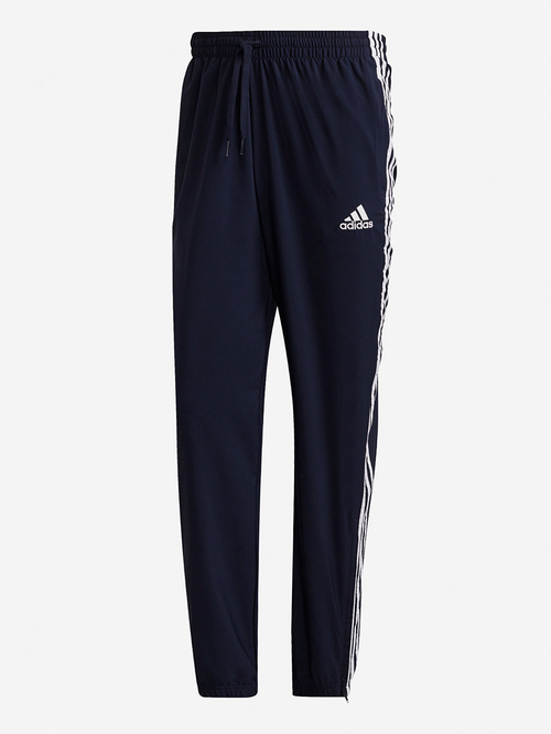 Buy Essential 3 Stripes Jogger with Zipper Cuff Detail Navy Blue For Men Styli Saudi