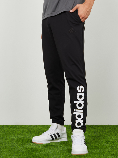 Buy Soft Jersey Tapered Pant Black For Men Styli Saudi