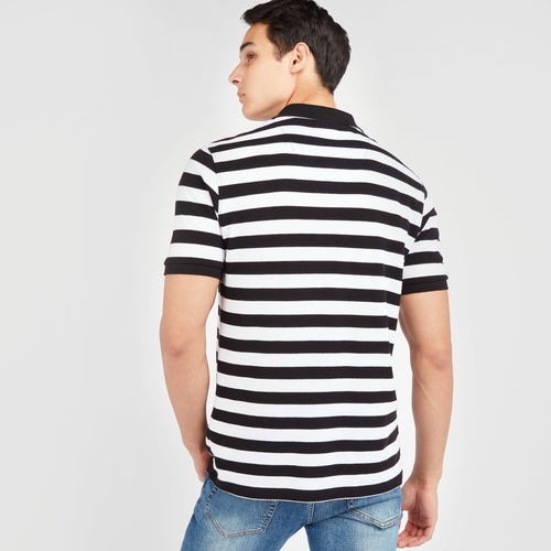 Striped polo mens sale