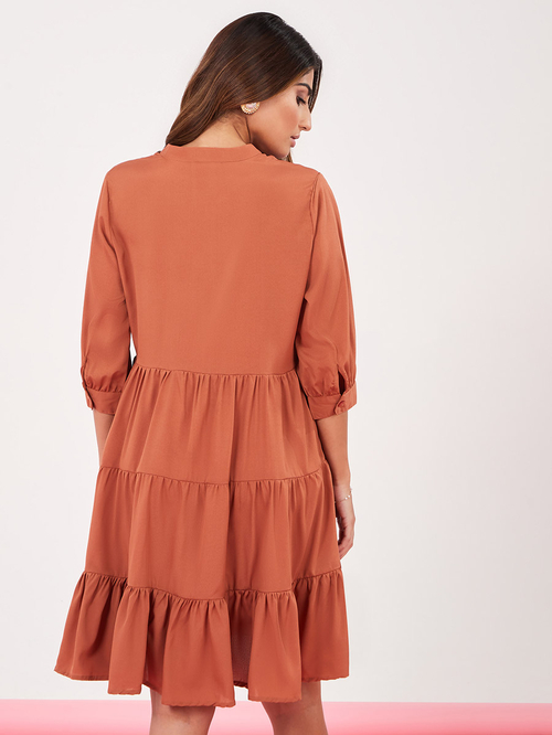 Embroidered yoke dress 2025