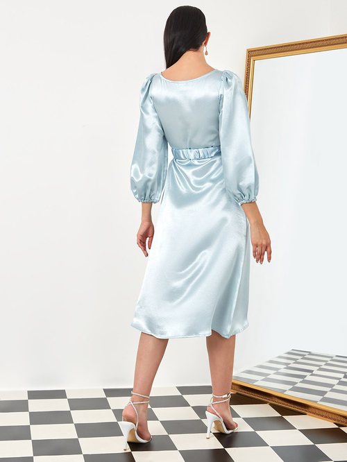 Fitted Short Satin Corset Dress by Poly USA 8942 – ABC Fashion