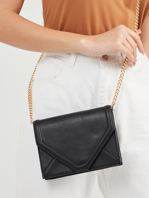 Buy Envelope Style Crossbody Bag Black For Women Styli UAE