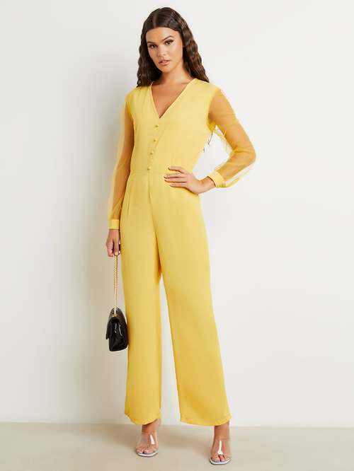Sheer leg jumpsuit sales