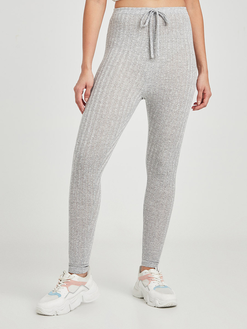 Grey drawstring leggings 2025