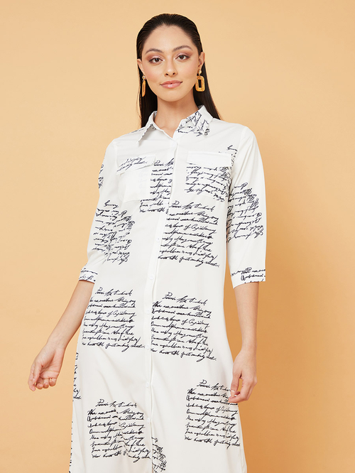 Newspaper print maxi dress discount