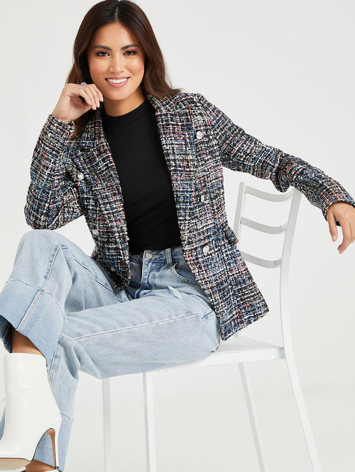Short shop length blazer