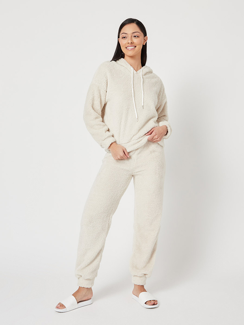 Fleece pyjama hoodie outlet