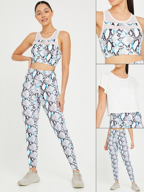 Snake print activewear store