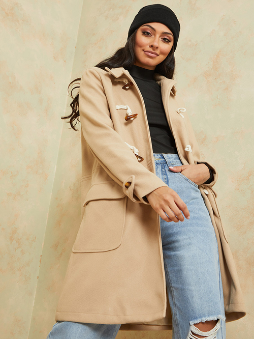 Nude longline coat discount