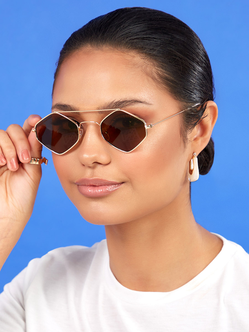 Diamond frame sunglasses hot sale
