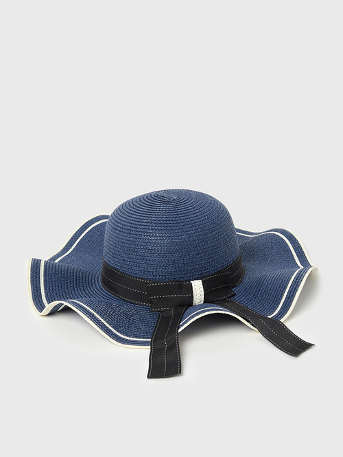 Navy blue floppy sun hat best sale
