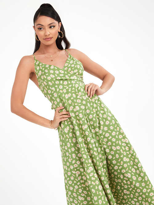 Daisy print maxi dress discount