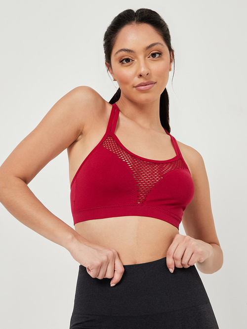 Fishnet sports bra sales