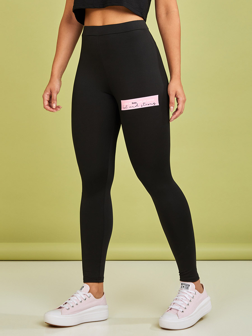 Coffee print leggings top