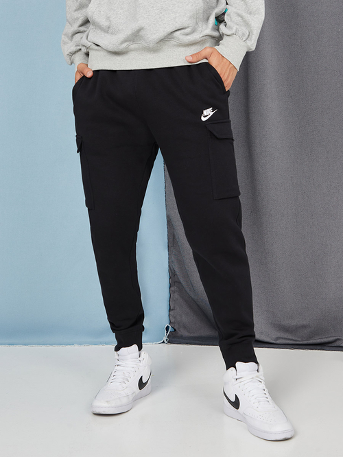 Buy NSW Club Fleece Cargo Brushed Back Jogger Black For Men Styli UAE