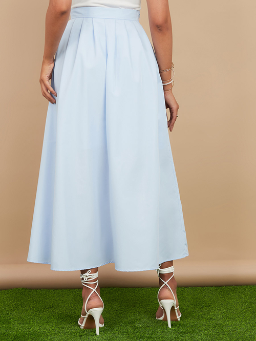 Light blue a line skirt store