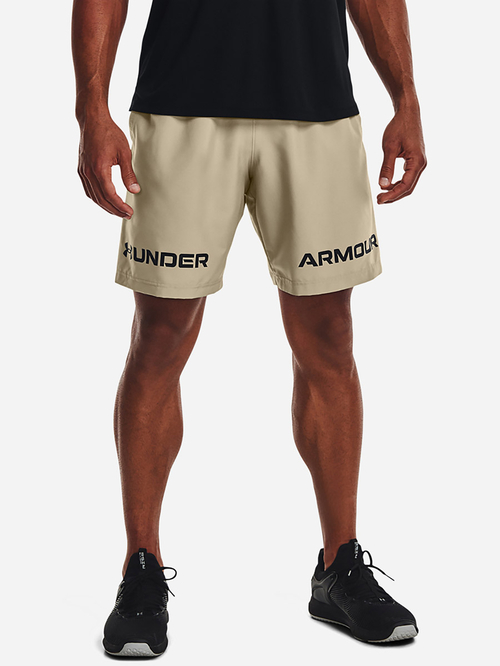 Buy Woven Graphic Wordmark Shorts Grey For Men Styli UAE