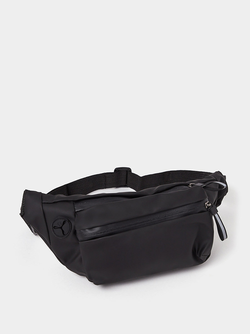 Buy Double Zip Compartment Bum Bag Black For Men Styli Saudi