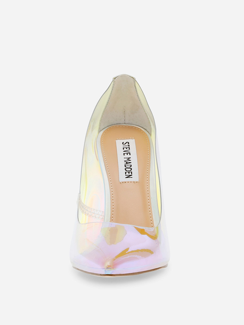 Buy Iridescent Pointed Toe Stiletto Pumps Multi For Women Styli UAE
