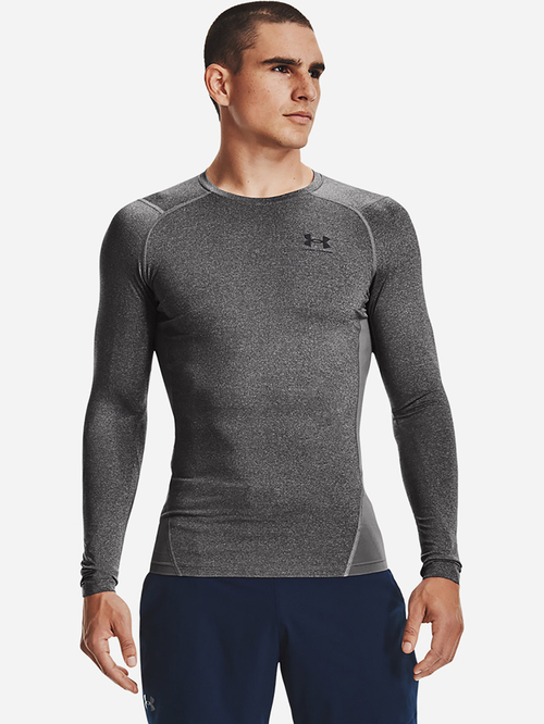 Buy HeatGear Armour Compression T shirt Charcoal For Men Styli Saudi