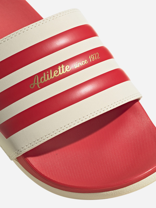 Buy Adilette Comfort Slides Red For Men Styli Saudi