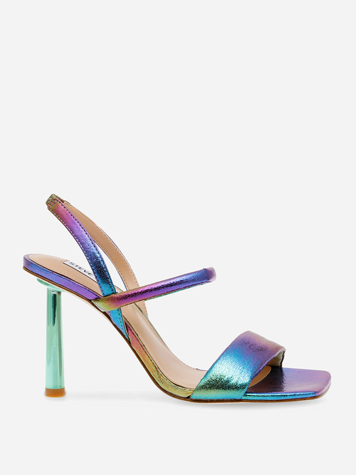 Iridescent heeled sandals shop