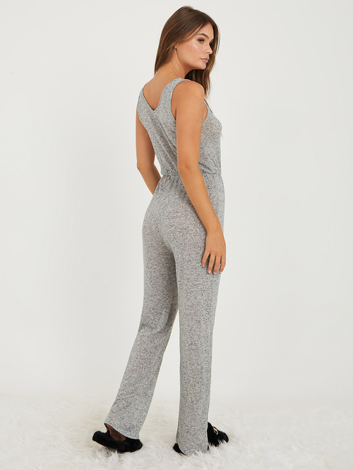 Knitted lounge jumpsuit clearance