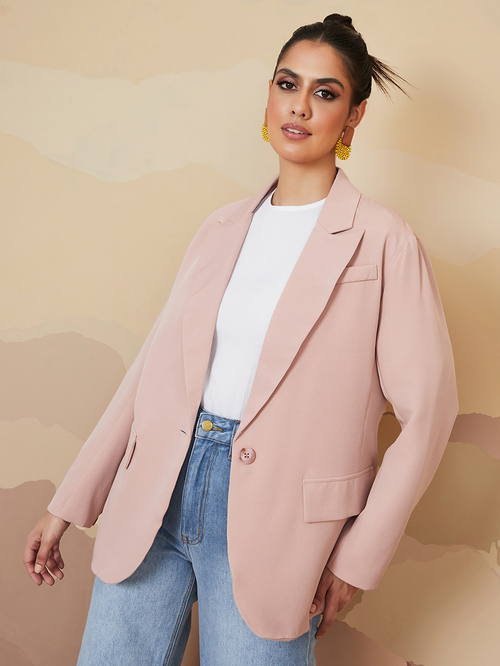 Longline nude blazer store