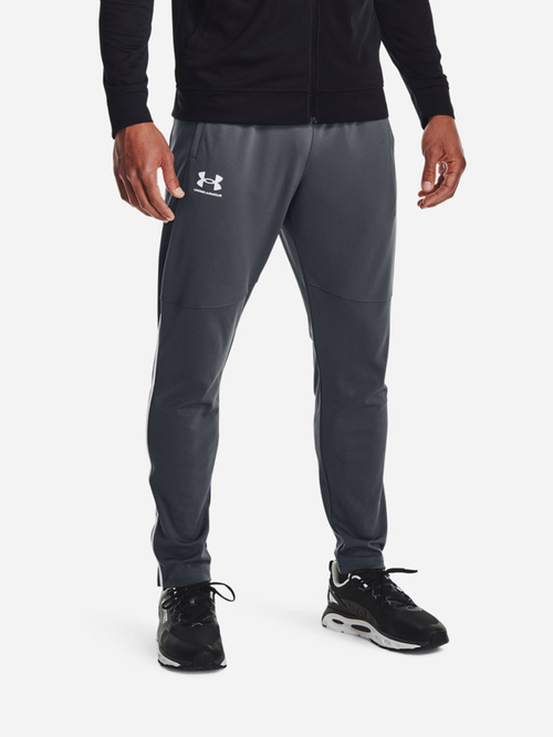 Buy Pique Track Pants with Zipper Cuff Grey For Men Styli UAE