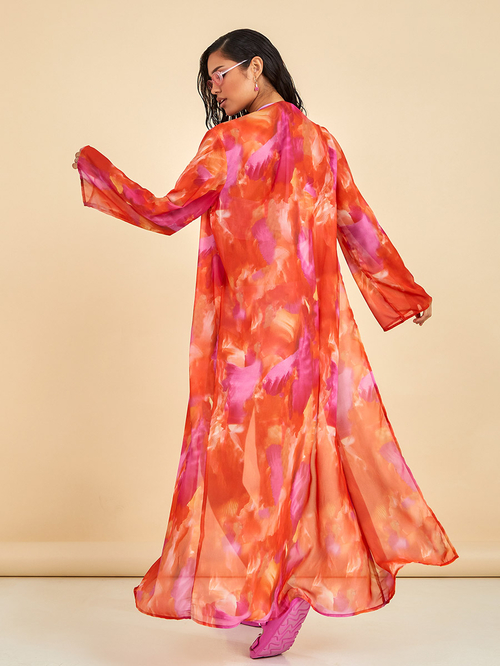 Chiffon maxi kimono hot sale