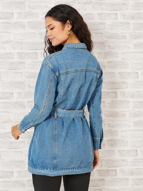 Longline demin jacket hotsell