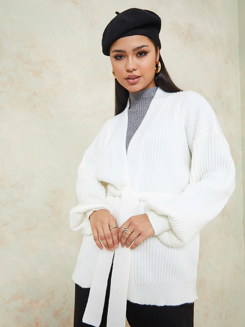 Chunky belted cardigan new arrivals
