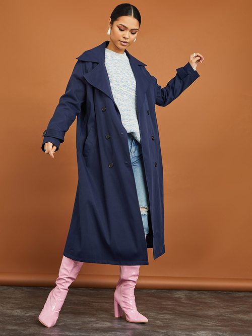 Midi length trench coat store