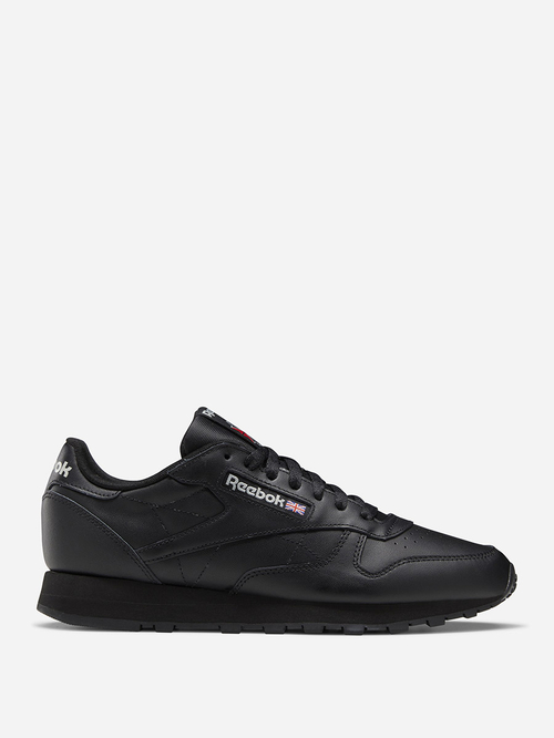 Buy Classic Leather Sports Shoes Black For Men Styli UAE