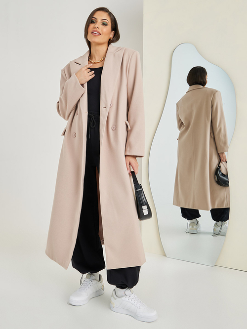 Midi length coat top